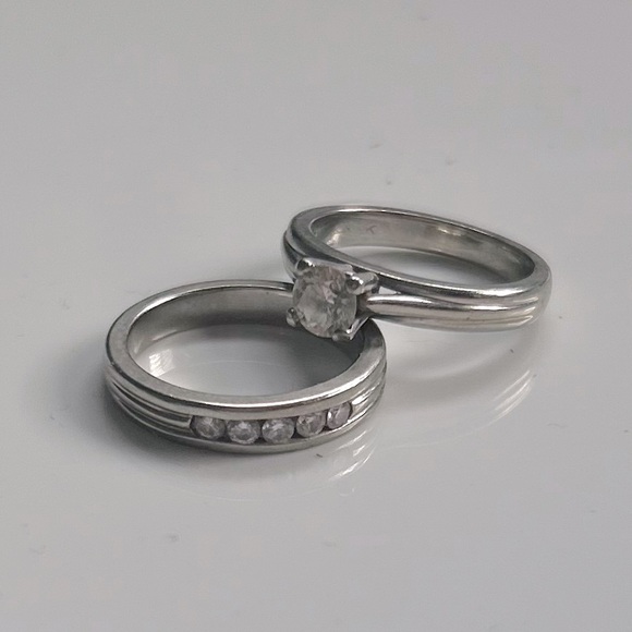 Engagement and Wedding Ring - Picture 3 of 3